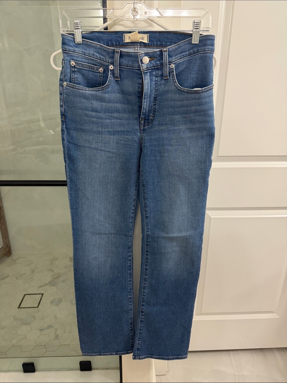 Madewell Women’s Kick-out Full Length Jeans in Medium Blue Wash